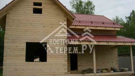 Отзыв о строительстве брусового дома 8х9 по проекту ДБ-49