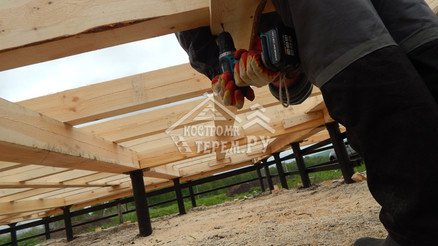 Строительство дома по проекту ДБ-123