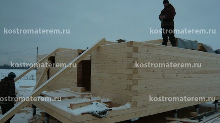 Строительство дома в д. Кузнечиха, проект ДБ-39