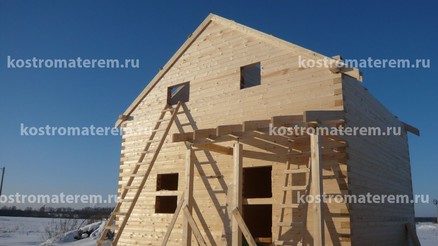 Строительство дома в д. Кузнечиха, проект ДБ-39