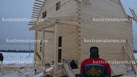 Строительство дома в д. Кузнечиха, проект ДБ-39