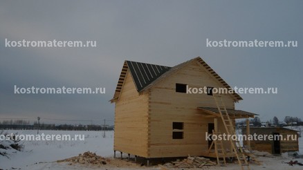 Строительство дома в д. Кузнечиха, проект ДБ-39