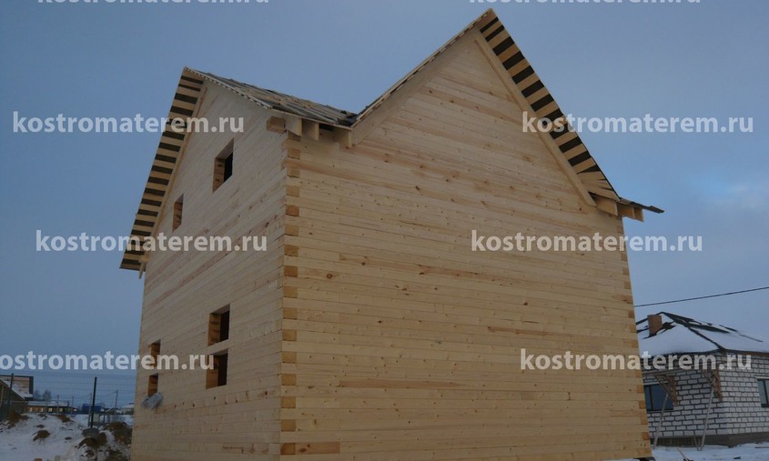 Строительство дома в д. Кузнечиха, проект ДБ-39