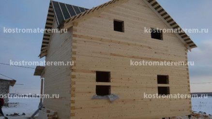Строительство дома в д. Кузнечиха, проект ДБ-39