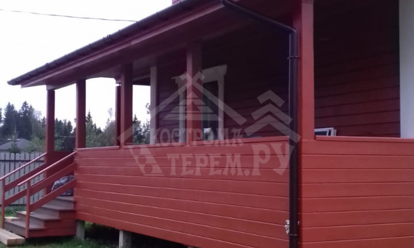 Отделка дома по проекту ДБ-158 в КП "Троицкая Застава", Клинский район