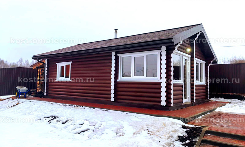 Строительство бани из ОЦБ в  Костромской области