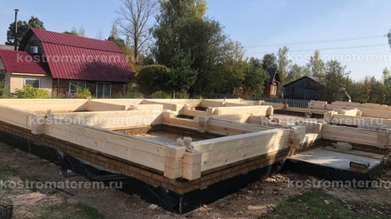 Строительство дома из клеенного бруса в п. Волга