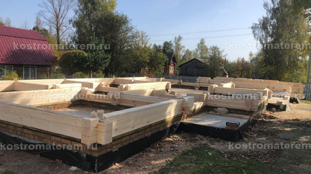 Строительство дома из клеенного бруса в п. Волга