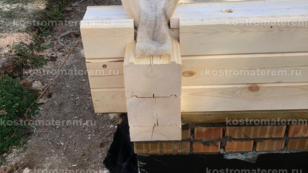 Строительство дома из клеенного бруса в п. Волга