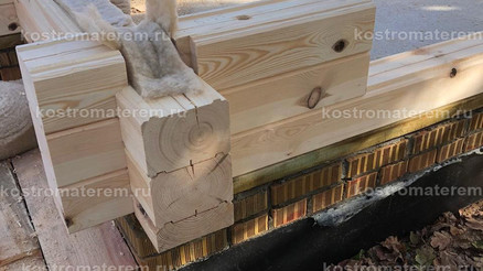 Строительство дома из клеенного бруса в п. Волга