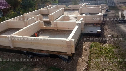 Строительство дома из клеенного бруса в п. Волга