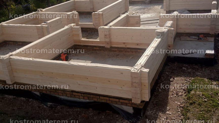 Строительство дома из клеенного бруса в п. Волга