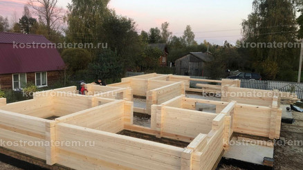 Строительство дома из клеенного бруса в п. Волга