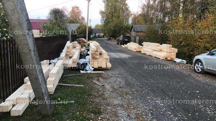 Строительство дома из клеенного бруса в п. Волга