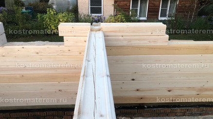 Строительство дома из клеенного бруса в п. Волга