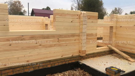 Строительство дома из клеенного бруса в п. Волга