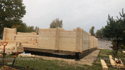 Строительство дома из клеенного бруса в п. Волга