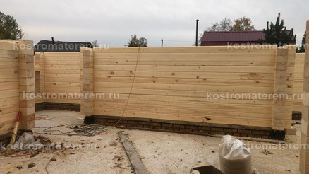 Строительство дома из клеенного бруса в п. Волга