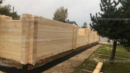 Строительство дома из клеенного бруса в п. Волга