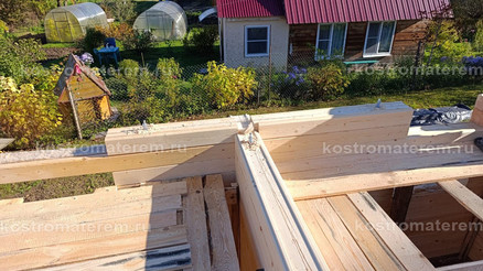 Строительство дома из клеенного бруса в п. Волга