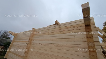 Строительство дома из клеенного бруса в п. Волга