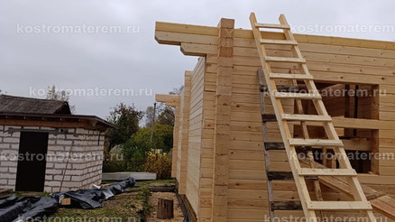 Строительство дома из клеенного бруса в п. Волга