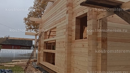 Строительство дома из клеенного бруса в п. Волга