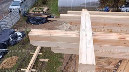 Строительство дома из клеенного бруса в п. Волга