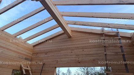 Строительство дома из клеенного бруса в п. Волга