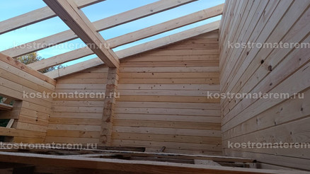 Строительство дома из клеенного бруса в п. Волга