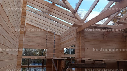 Строительство дома из клеенного бруса в п. Волга