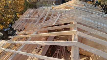 Строительство дома из клеенного бруса в п. Волга