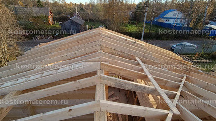 Строительство дома из клеенного бруса в п. Волга