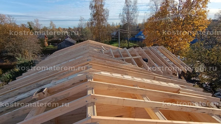 Строительство дома из клеенного бруса в п. Волга