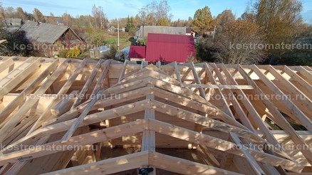 Строительство дома из клеенного бруса в п. Волга