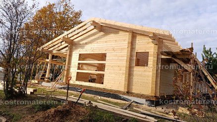 Строительство дома из клеенного бруса в п. Волга