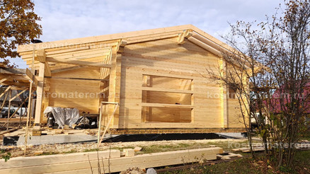 Строительство дома из клеенного бруса в п. Волга