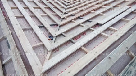 Строительство дома из клеенного бруса в п. Волга