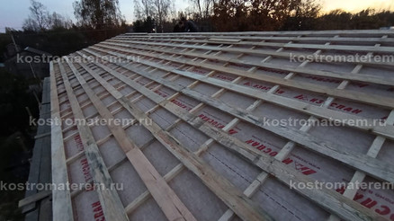 Строительство дома из клеенного бруса в п. Волга