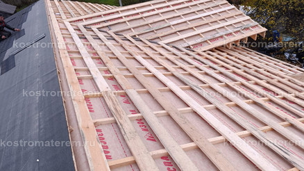 Строительство дома из клеенного бруса в п. Волга