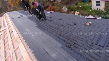 Строительство дома из клеенного бруса в п. Волга