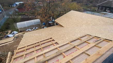 Строительство дома из клеенного бруса в п. Волга