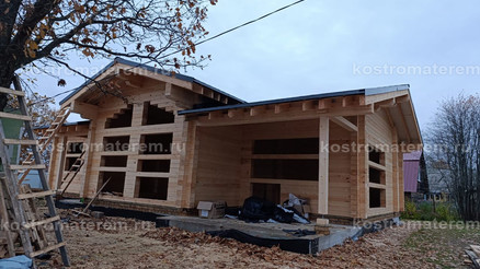 Строительство дома из клеенного бруса в п. Волга