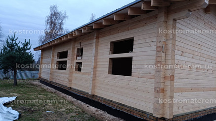 Строительство дома из клеенного бруса в п. Волга