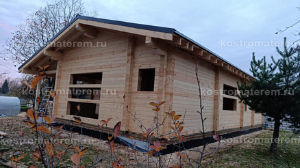 Строительство дома из клеенного бруса в п. Волга