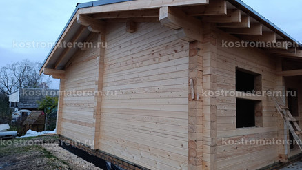 Строительство дома из клеенного бруса в п. Волга